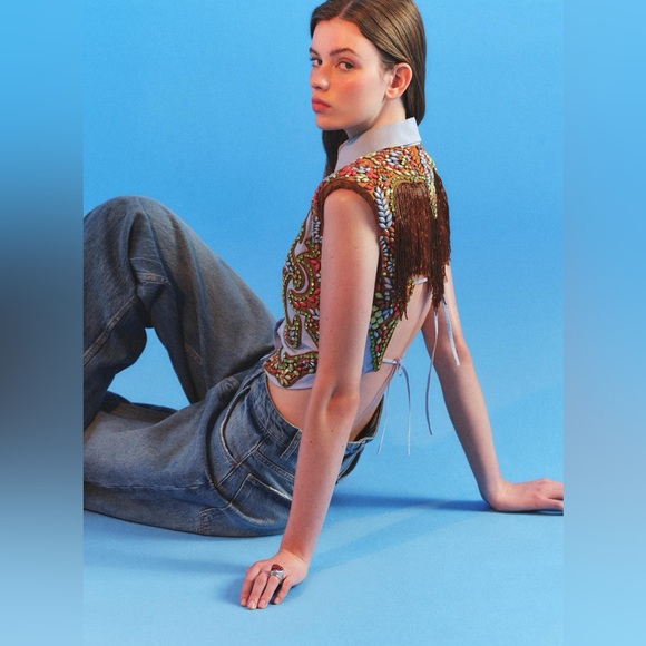 NWT Zara Embroidered Shirt Icons Limited Edition Size XS-S - Picture 11 of 16